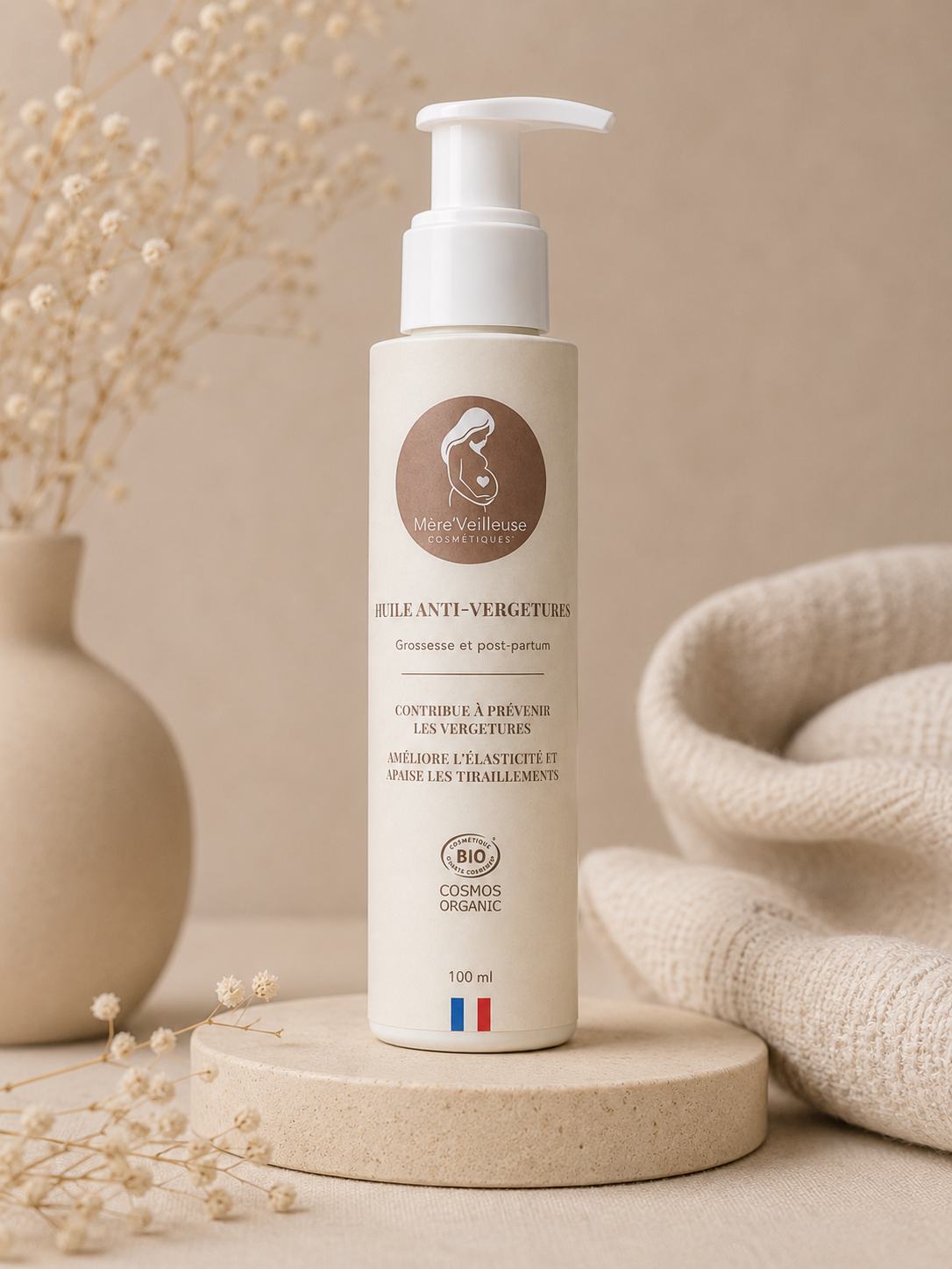 Huile de soin anti-vergetures BIO - Grossesse & post-partum - BIENTÔT DISPONIBLE